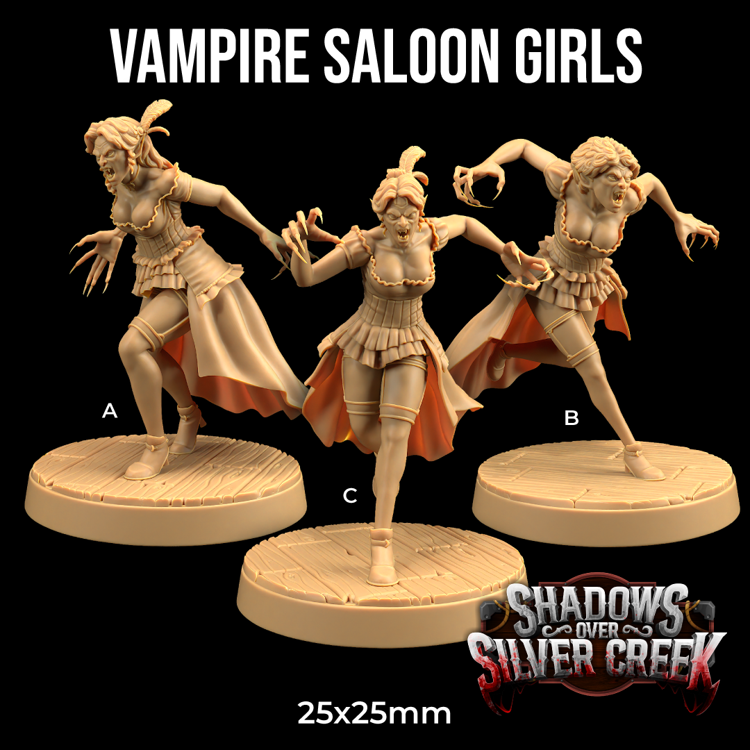 Vampire Saloon Girls | PRESUPPORTED | Shadows Over Silvercreek
